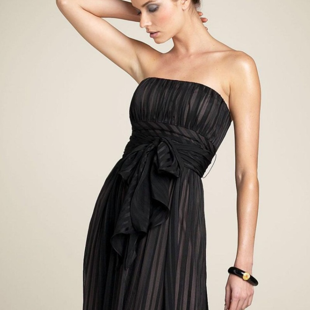 💥REDUCED💥BCBGMaxAzria black chiffon gown